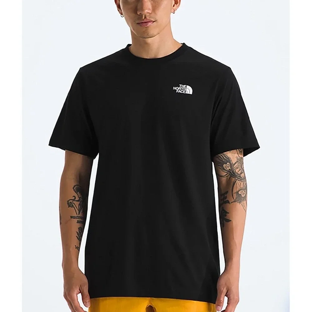 The North Face Mens  Tee Black Blue Never Stop Exploring Graphic XL
